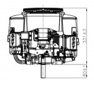 Loncin 20 hk twin motor m/ el-start og loddrett aksel thumbnail