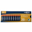 Ansmann - X-Power alkaliske batterier Mignon AA / LR6 20-pakning thumbnail