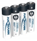 Ansmann - NiMH-batteri Mignon AA type 2500 (min. 2400 mAh) oppladbare - 4 stk thumbnail