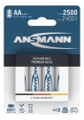 Ansmann - NiMH-batteri Mignon AA type 2500 (min. 2400 mAh) oppladbare - 4 stk thumbnail