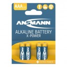 Ansmann - X-Power alkaliske batterier Micro AAA / LR03 4-pakning thumbnail