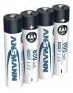 Ansmann - NiMH-batteri Micro AAA 800 mAh maxE oppladbare - 4stk thumbnail