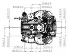 Loncin 20 hk twin motor m/ el-start og loddrett aksel thumbnail