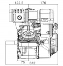 Loncin 7 hk - bensinmotor med vannrett aksel - 19mm thumbnail
