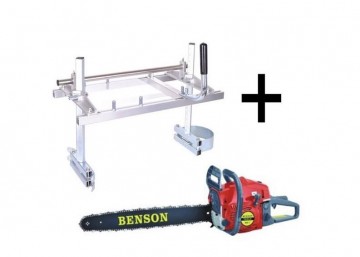 Mini sagverk med motorsag - Se prisen!