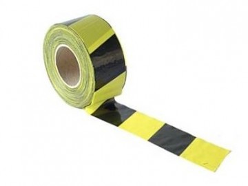 Euro supersterkt sperrebånd 70mm x 50m, Gul/Svart