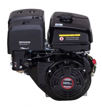 Loncin 13 hk EL-start - bensinmotor med vannrett aksel 25,4m