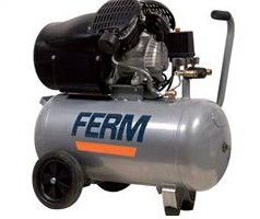 Luftkompressor 50 liter FERM twin-sylinder! 3 års garanti!