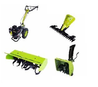 Pakke! Hagemaskin PTO + snøfres + jordfres + fingerklipper