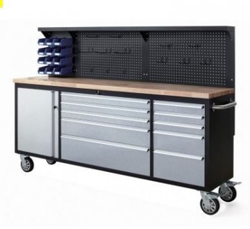 Verktøyvogn / arbeisbord 215cm i svært god kvalitet! Se prisen!