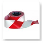 Euro supersterkt sperrebånd 70mm x 500m, Rød/Hvit