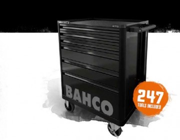 Kampanjepris! Bahco verktøyvogn med 247 deler!
