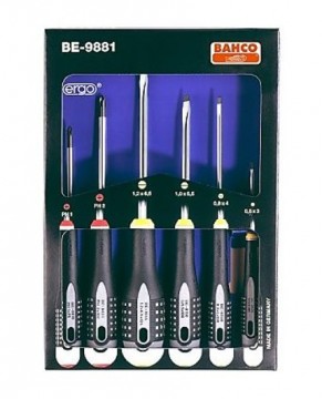 Bahco skrutrekkere 6 stk BE-9881