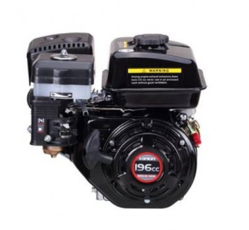 Loncin 6,5 hk EL-start - bensinmotor med vannrett aksel 20mm