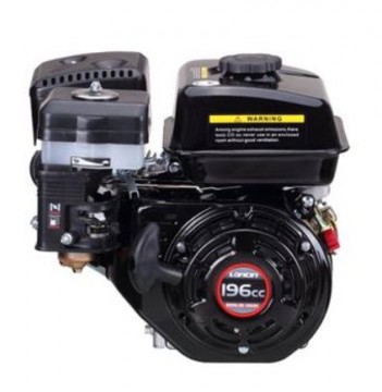 Loncin 6,5 hk EL-start - bensinmotor med vannrett aksel 19mm