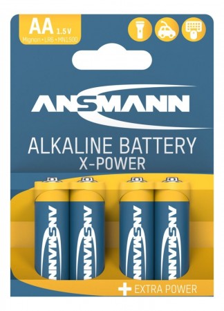 Ansmann - X-Power alkaliske batterier Mignon AA / LR6 4-pakning