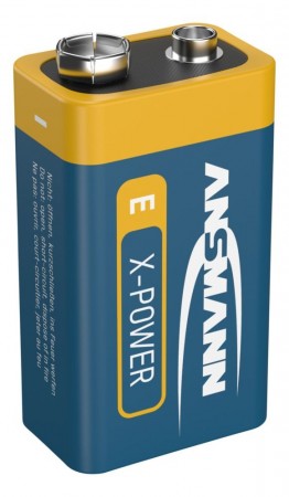 Ansmann - X-Power alkaliske batteriblokk 9V