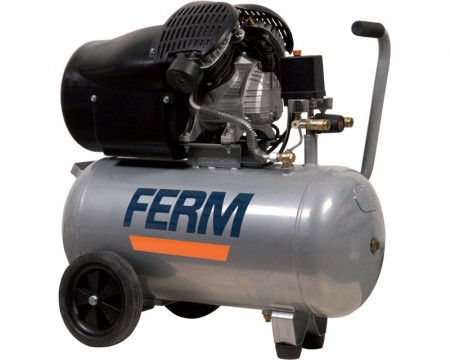  FERM luftkompressor 50 liter twin-sylinder!