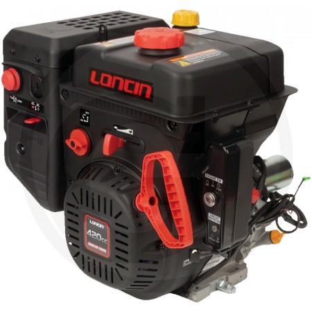Loncin 420cc - 25 mm aksel (85 mm lengde) - 12V elstart