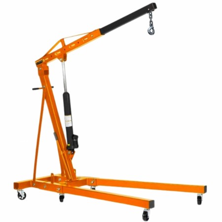 Motorkran / elefantjekk / verkstedkran med 2000 kg kapasitet - sammenleggbar