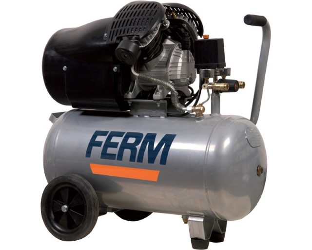 Luftkompressor 50 liter FERM twin-sylinder! 3 års garanti!