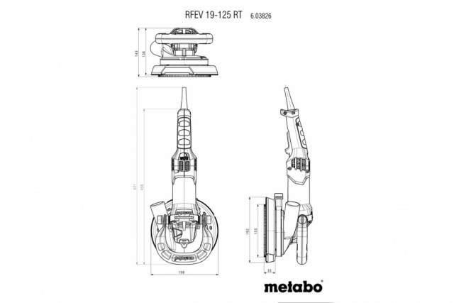 Metabo - RFEV 19-125 RT Betongfres